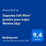 Superbe loft 90m² proche parc expo Nantes (6p)