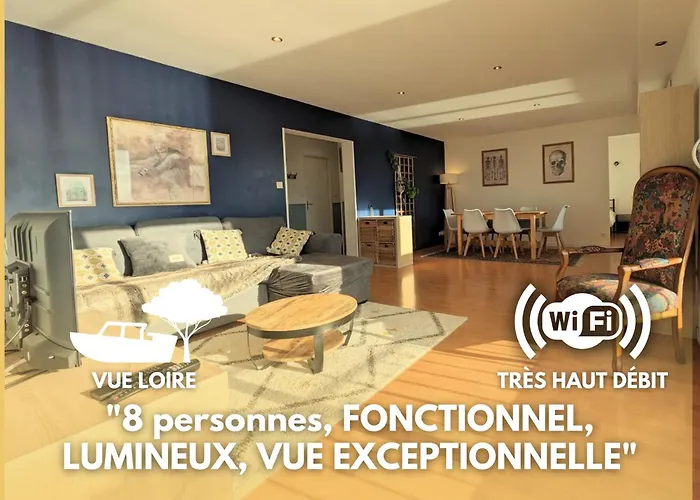 Le Mandel 8 Pers Balcon Vue Loire Wifi Parking