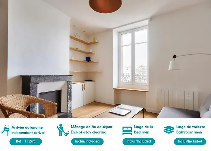 Plein Centre De Nantes : Appartement Pour 4