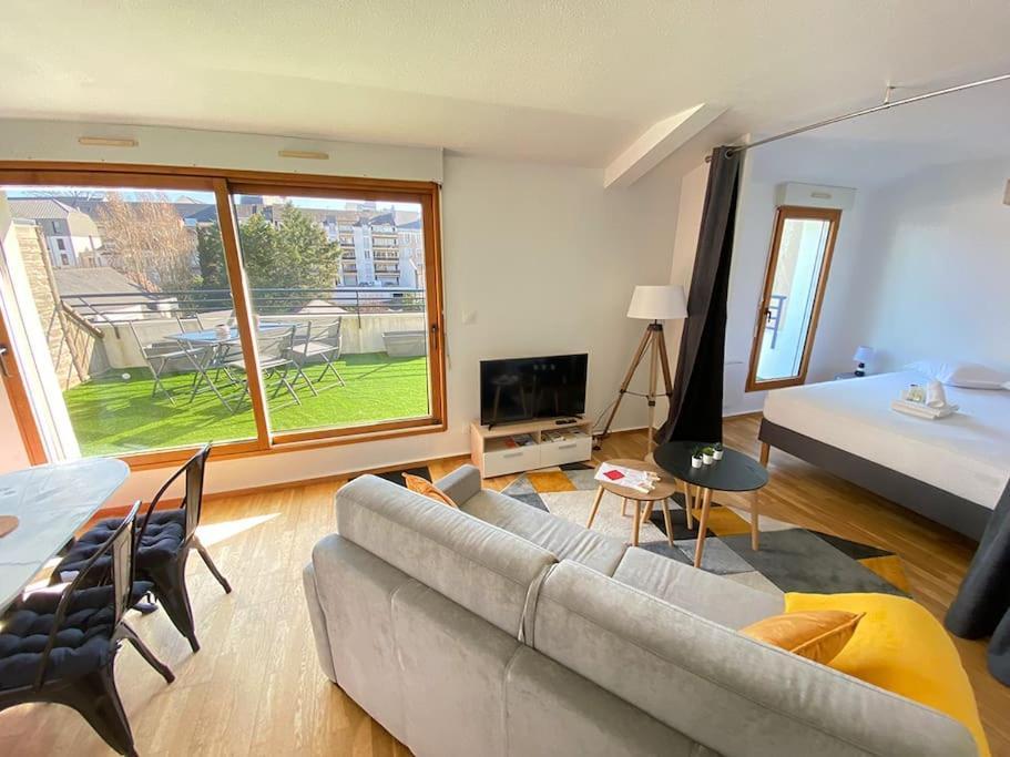 Grand Studio, Belle Terrasse Avec Vue Nantes