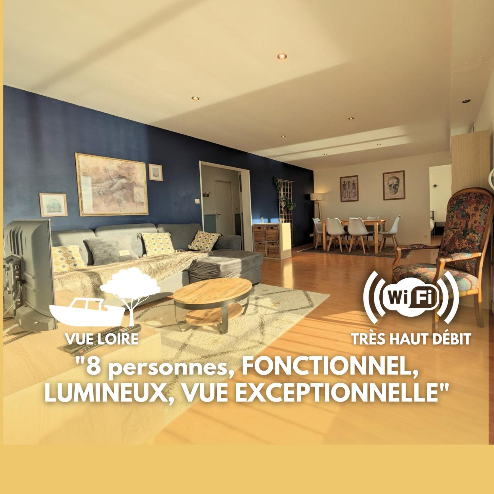 Le Mandel 8 Pers Balcon Vue Loire Wifi Parking *