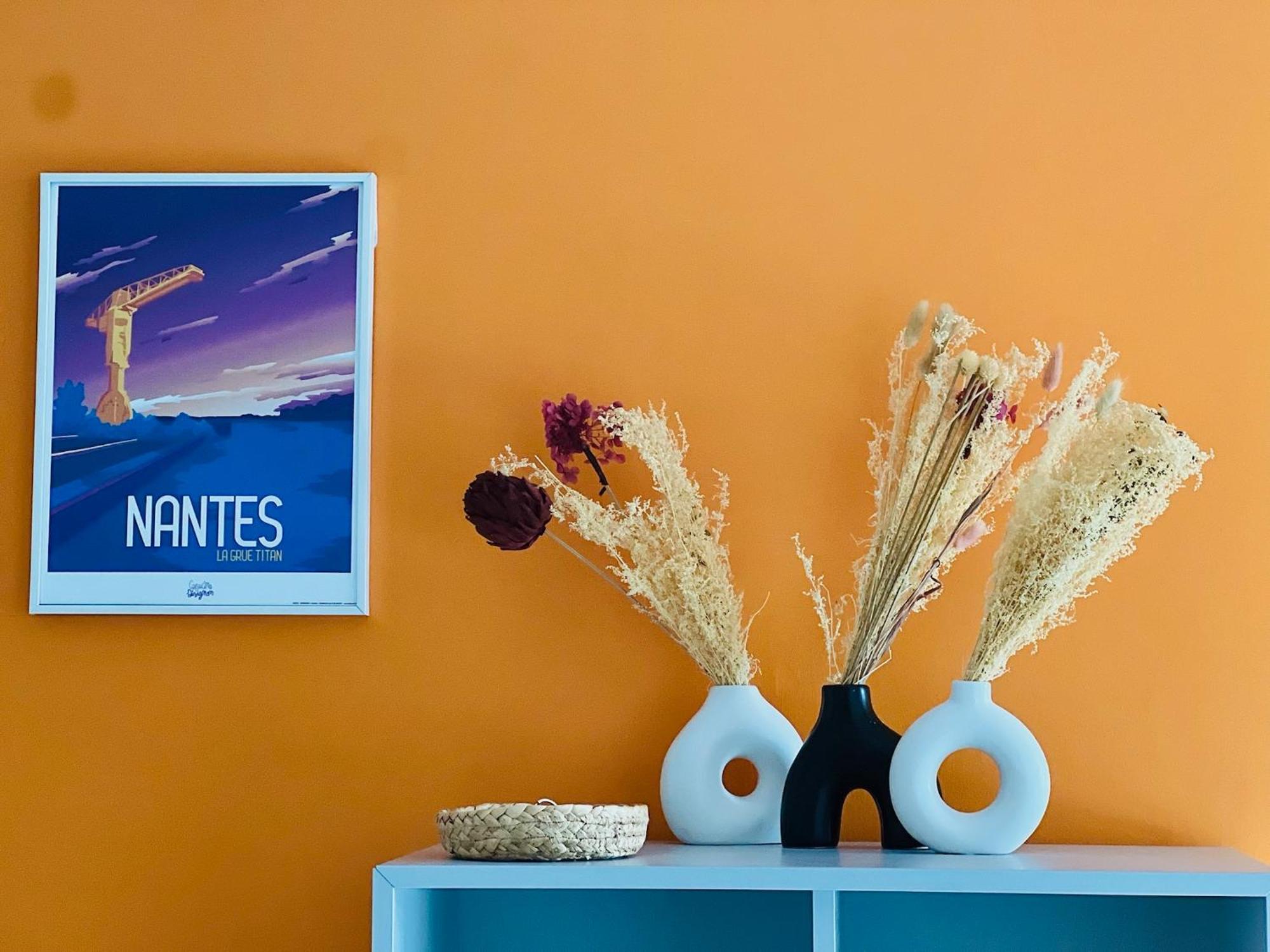 Appartement Toits Nantais - Cosy Avec Vue - Parking Gratuit